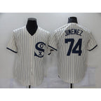 Chicago White Sox #74 Eloy Jimenez 2021 Cream MWATKINS Field of Dreams Name Cool Base Stitched Jersey