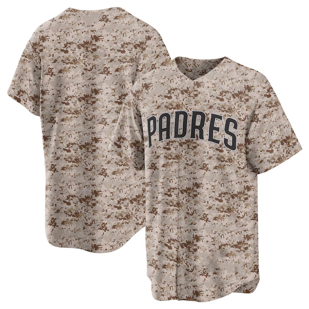 San Diego Padres Camo MWATKINS USMC Alternate Replica Team Jersey