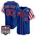 Custom Tampa Bay Rays America 250 Edition Vapor Premier Limited Royal MWATKINS Stitched Jerseys