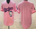 Los Angeles Dodgers Blank Pink MWATKINS Hello Kitty 2025 World Series Champions Limited Jersey