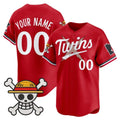 Custom Minnesota Twins x One Piece Red MWATKINS Vapor Premier Limited Jersey - Stitched