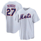 New York Mets #27 Mark Vientos White MWATKINS Home Replica Jersey