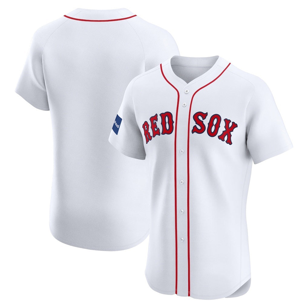 Boston Red Sox White MWATKINS Home Elite Patch Jersey