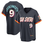 San Diego Padres #9 Jake Cronenworth Obsidian MWATKINS 2026 City Connect Stadium Jersey