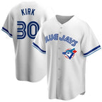 Toronto Blue Jays #30 Alejandro Kirk White MWATKINS Home Cooperstown Collection Player Jersey 2