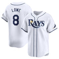 Tampa Bay Rays #8 Brandon Lowe White MWATKINS Home Limited Player Jersey