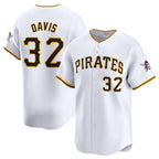 Pittsburgh Pirates #32 Henry Davis White MWATKINS Home Limited Stitched Jersey