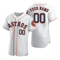 Custom Houston Astros White MWATKINS 2020 Stitched Flex Base Jersey