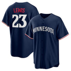 Minnesota Twins #23 Royce Lewis Navy MWATKINS Alternate 2 Replica Jersey