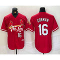 St. Louis Cardinals #16 Nolan Gorman Red MWATKINS 2024 City Connect Stitched Jersey