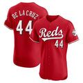 Cincinnati Reds #44 Elly De La Cruz Red MWATKINS Alternate Elite Jersey