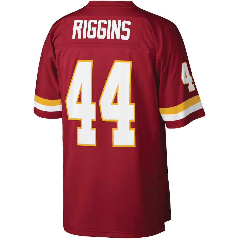 W.Football Team #44 John Riggins Mitchell & Ness Burgundy MWATKINS Legacy Replica Jersey