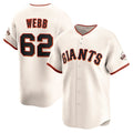 San Francisco Giants #62 Logan Webb Cream MWATKINS Home Limited Player Jersey