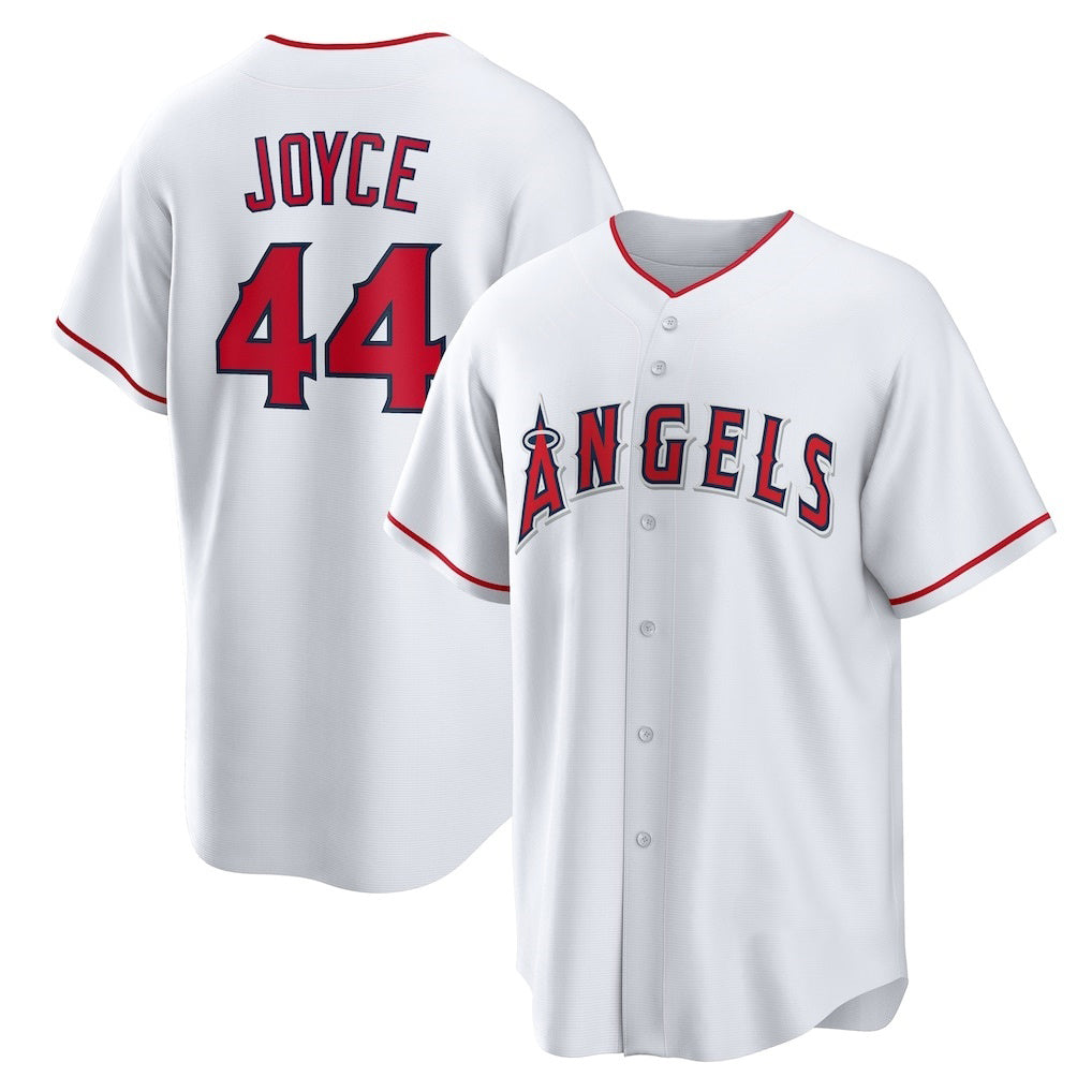 Los Angeles Angels #44 Ben Joyce White MWATKINS Home Replica Jersey