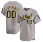 Custom Oakland Athletics Active Player Gray MWATKINS Away Limited Stitched Jersey