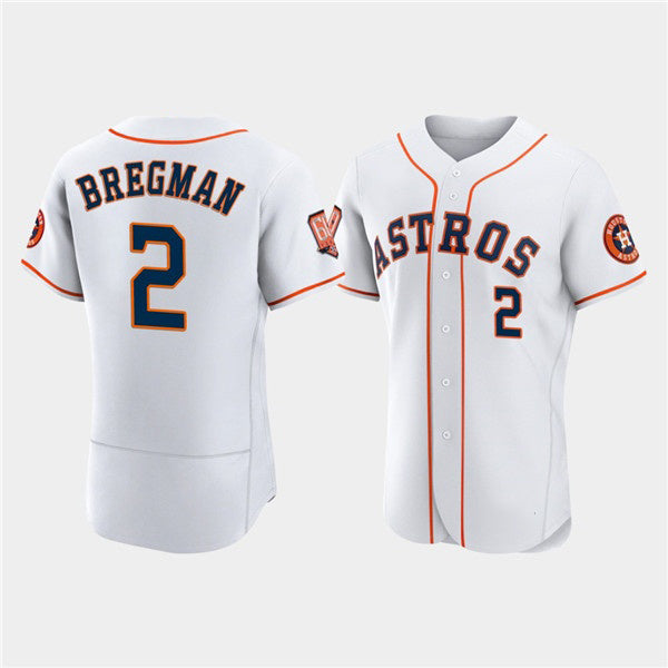Houston Astros #2 Jose Altuve White MWATKINS 60th Anniversary Flex Base Stitched Jersey