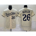 Minnesota Twins #26 Max Kepler Cream MWATKINS Flex Base Stitched Jersey