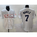 New York Yankees #7 Mickey Mantle White MWATKINS Bronx Graffiti Vapor Limited Stitched Jersey