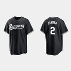 Texas Rangers #2 Marcus Semien Black MWATKINS Cool Base Stitched Jersey