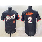 San Francisco Giants #2 Willy Adames Anthracite MWATKINS 2025 City Connect Limited Stitched Jersey