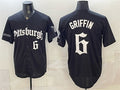 Pittsburgh Pirates #6 Konnor Griffin Black MWATKINS 'Gothic Steel City Edition' Vapor Limited Stitched Jersey