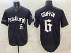 Pittsburgh Pirates #6 Konnor Griffin Black MWATKINS 'Gothic Steel City Edition' Vapor Limited Stitched Jersey