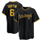 Pittsburgh Pirates #6 Konnor Griffin Black MWATKINS Alternate Replica Jersey