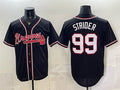 Atlanta Braves #99 Spencer Strider 2026 Fashion Replica Black MWATKINS Out Stitched Jersey