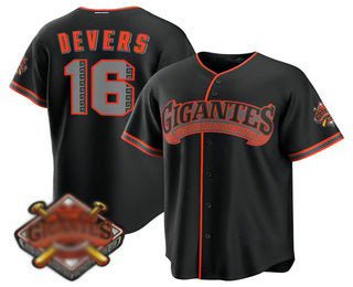San Francisco Giants #16 Rafael Devers Black MWATKINS 2026 Alternate Stadium Stitched Jersey