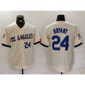Los Angeles Dodgers #24 Kobe Bryant Number Cream MWATKINS 2024 City Connect Limited Stitched Jerseys