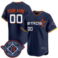 Custom Houston Astros Active Player Navy MWATKINS 2025 City Connect Limited Stitched Jersey