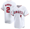 Los Angeles Angels #2 Luis Rengifo White MWATKINS Home Limited Stitched Jersey