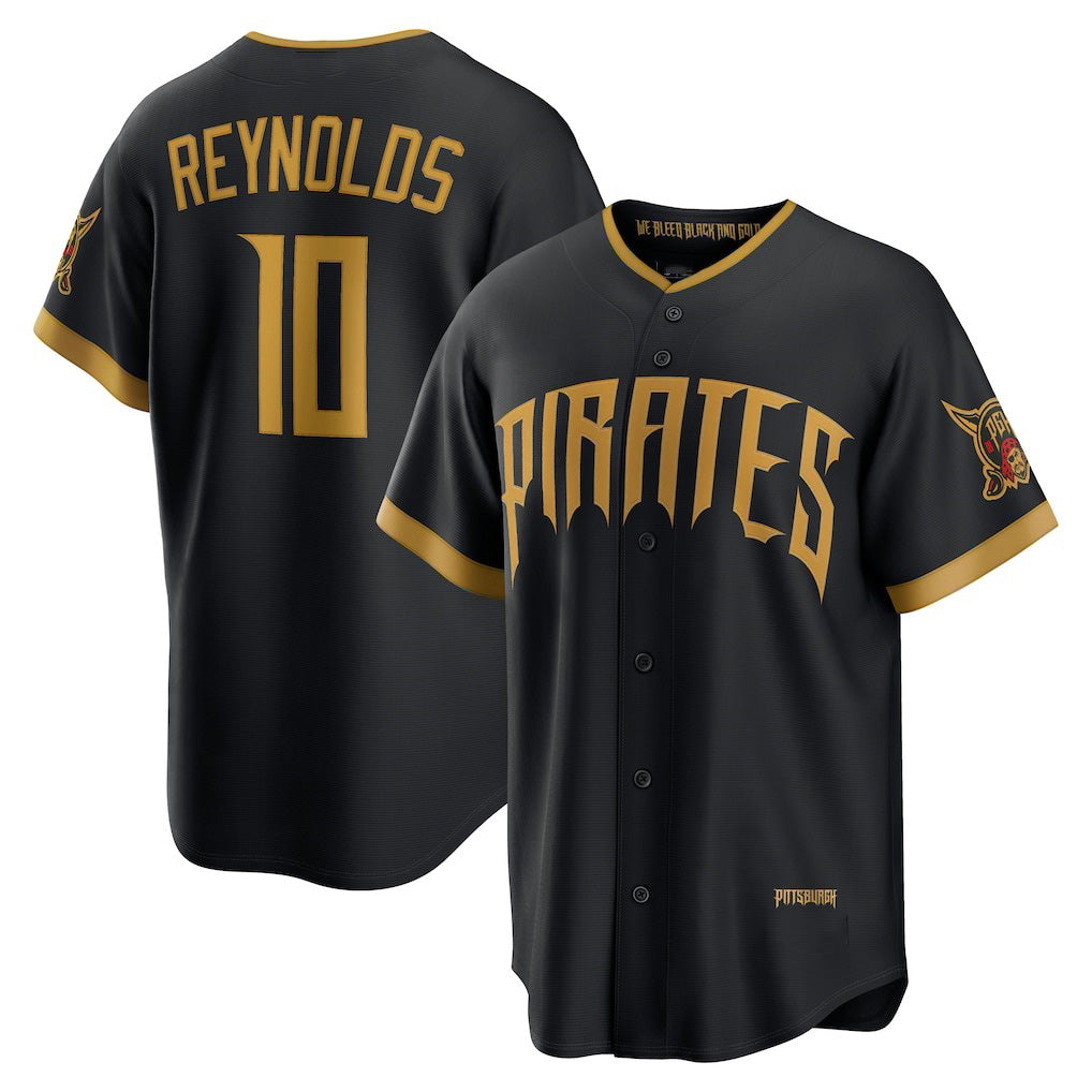 Pittsburgh Pirates #10 Bryan Reynolds Black MWATKINS 2026 City Connect Stadium Jersey