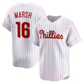 Philadelphia Phillies #16 Brandon Marsh White MWATKINS Home Limited Player Jersey