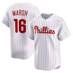 Philadelphia Phillies #16 Brandon Marsh White MWATKINS Home Limited Player Jersey