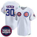 Chicago Cubs #30 Kyle Tucker White MWATKINS 2025 Tokyo Series Limited Stitched Jersey