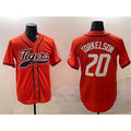 Detroit Tigers #20 Spencer Torkelson Orange MWATKINS With Patch Cool Base Stitched Jersey 2