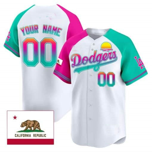 Custom Los Angeles Dodgers 2024 Los Angeles City Style Vapor Premier Limited Jersey ¨C White MWATKINS