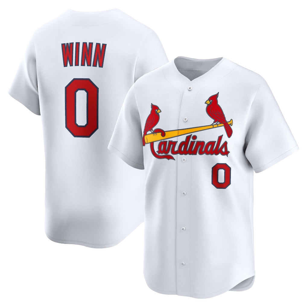 St. Louis Cardinals #0 Masyn Winn White MWATKINS Home Limited Jersey