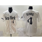 New York Yankees #4 Lou Gehrig White MWATKINS 'Gothic Legacy Edition' Vapor Premier Limited Stitched Jersey