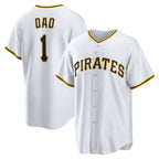 Pittsburgh Pirates #1 Dad Home White MWATKINS Replica Jersey