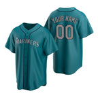 Custom Seattle Mariners Aqua MWATKINS Stitched Cool Base Jersey