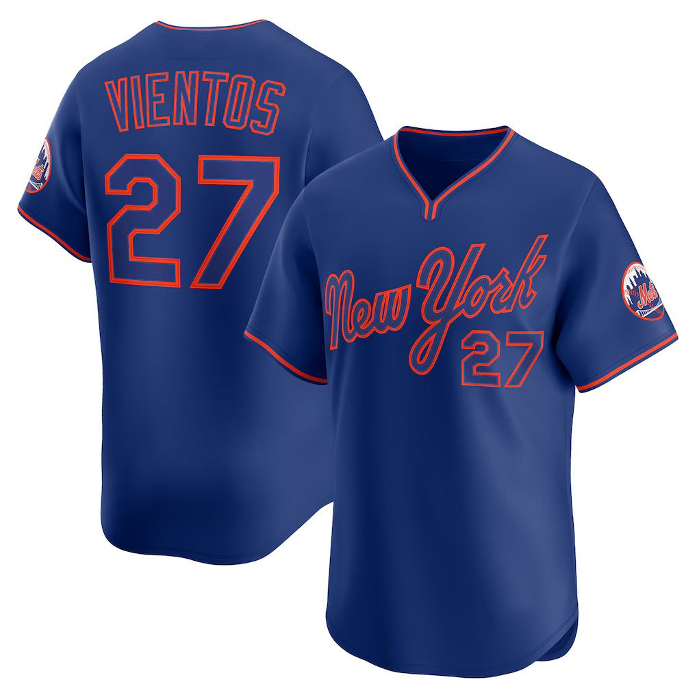 New York Mets #27 Mark Vientos Royal MWATKINS Alternate Limited Player Jersey