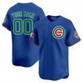 Custom Chicago Cubs Mexico Vapor Premier Limited Jersey V3 ¨C Royal MWATKINS