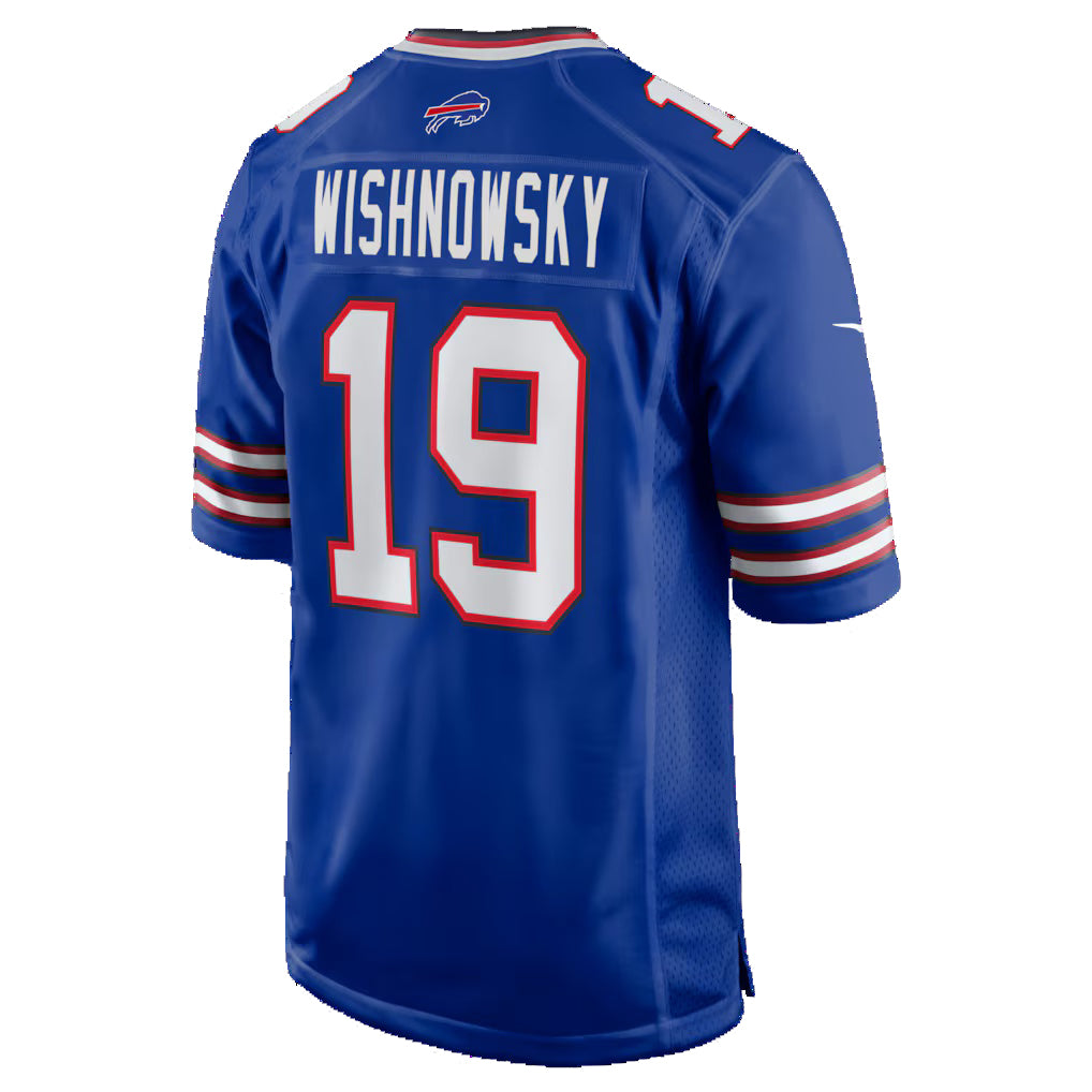 B.Bills #19 Mitch Wishnowsky Royal MWATKINS Team Game Jersey