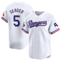 Texas Rangers #5 Corey Seager White MWATKINS 2023 World Series Champions Stitched Jersey