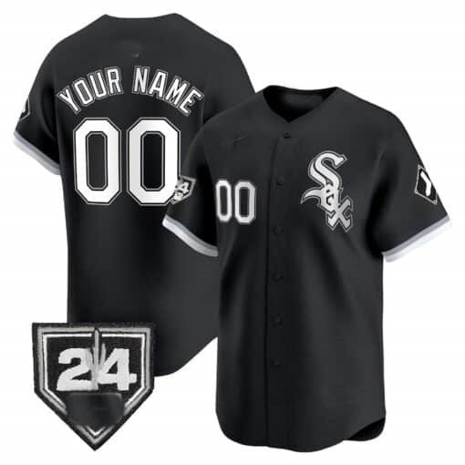 Custom Chicago White Sox 2024 Spring Training Patch Vapor Premier Limited Jersey ¨C Black MWATKINS