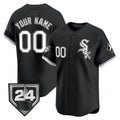 Custom Chicago White Sox 2024 Spring Training Patch Vapor Premier Limited Jersey ¨C Black MWATKINS