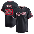 Washington Nationals #29 James Wood Navy MWATKINS Alternate Limited Player Jersey