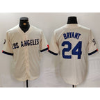 Los Angeles Dodgers #24 Kobe Bryant Cream MWATKINS 2024 City Connect Limited Stitched Jersey